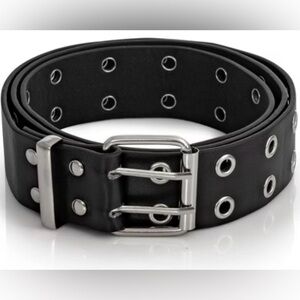 Target Black and Silver Belt with Sleek Design
